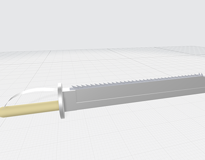 3d model of chainsword