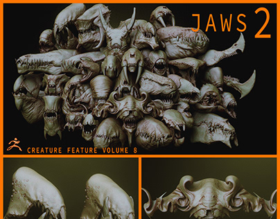 JAWS 2 - 33 Monster Mouths & Skulls IMM Brush