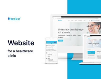 Website for a healthcare clinic