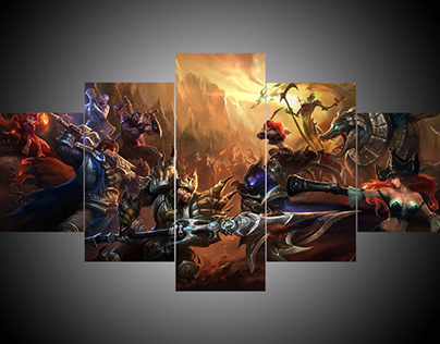 League Of Legends – Gaming 5 Panel Canvas
