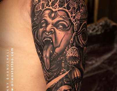 Kali Tattoo done by Sunny Bhanushali