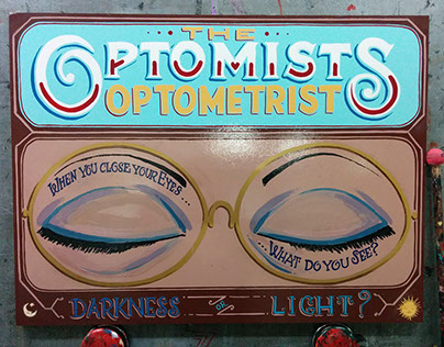 Sign Painting: The Optomists Optometrist