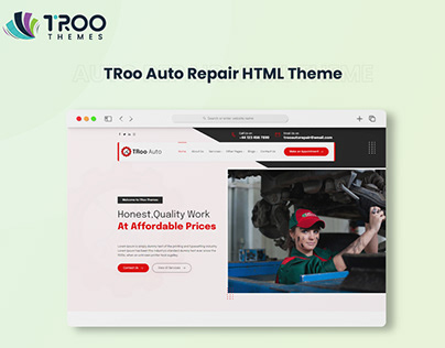 HTML Theme for Auto Garage