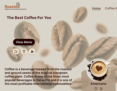 Project thumbnail - Coffee Shop Landing Page Design