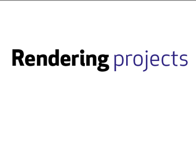 Rendering projects