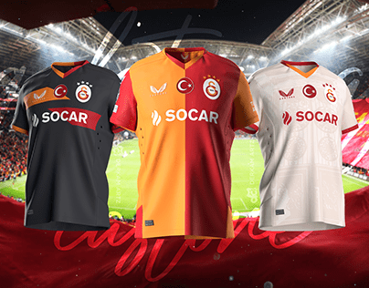 Galatasaray x Castore - Home, Away & Third Kit Concepts