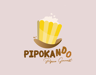Logo Pipokando Pipoca Gourmet