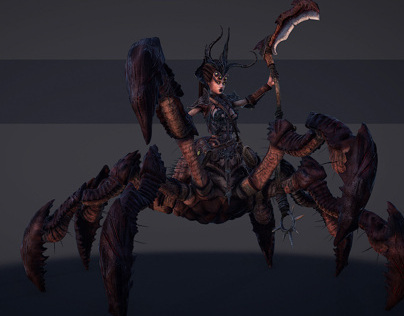 Real-time Spider Queen (Next-gen gaming)
