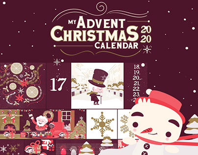 Christmas Advent Calendar/ Illustration/ Animation