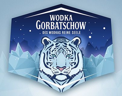 Wodka Gorbatschow label design