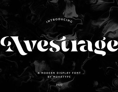 Avestrage – Display Stencil Serif