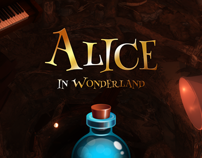 Alice in Wonderland AR Match-3 — Game interface