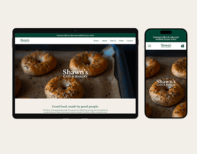 Project thumbnail - Shawn's Cafe & Bakery Redesign