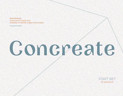 Concreate - display font