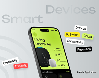 Smart Home Device Management Mobile App UI UX Design