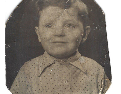 Childhood photo of Anthony Hopkins