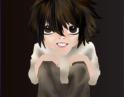 Project thumbnail - L death note in different style -_+