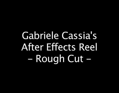 After Effects Reel (rough cut)