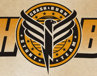 CRASH & BURN TV show logo design