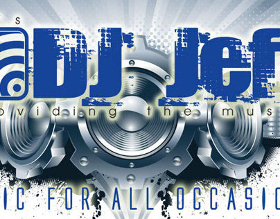 DJ Jeff Logo Design And Business Cards