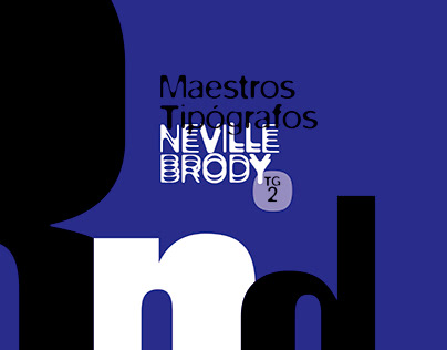 Libro Maestro tipógrafo - Neville Brody