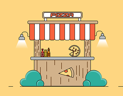 Illustrated Pizza Inn