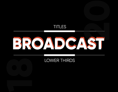 Broadcast titles and lower thirds pack
