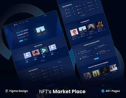 NFT's Market Place Website and Web App