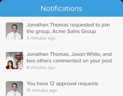 Salesforce1: Notifications System and UI
