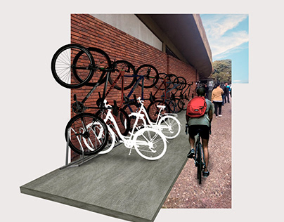 Bicycle storage in housing complex