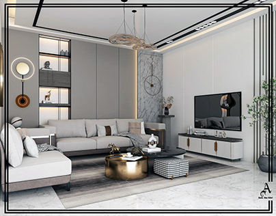 Living Room contemporary modern interior design