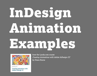 Samples: Animations Course @Lynda.com
