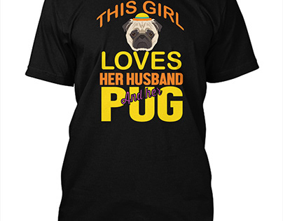 pug t shirt design