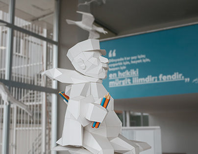 Paper Installation for a Library