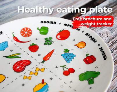 Healthy eating plate for sale on marketplaces
