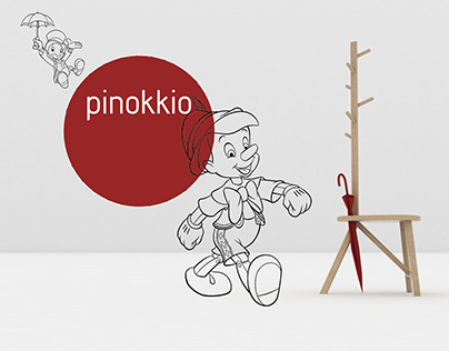 Pinokkio - chair+coat hanger+umbrella stand