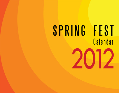 Spring Fest Calendar 2012