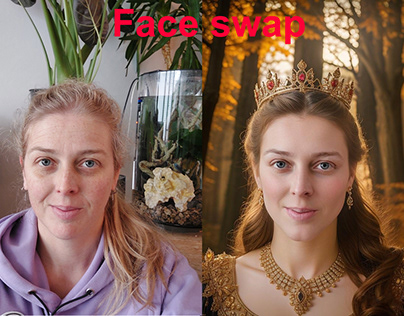 Face swap & retouching