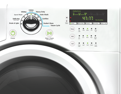 GE Front Load Washer Interface Design