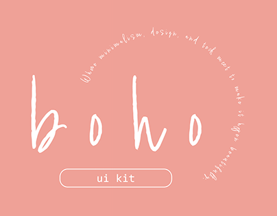 Project Boho | Responsive UI Kit - LR Presets - Mockups