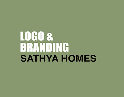 Logo Design and Branding of Sathya Homes