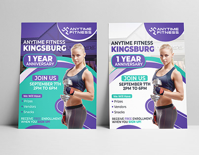 Fitness gym promotion flyer