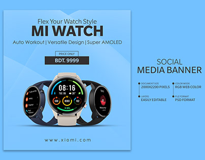 Watch Social Media Banner Design