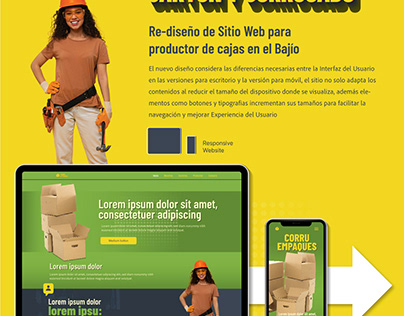 Project thumbnail - Diseño de Website - Cajas de cartón