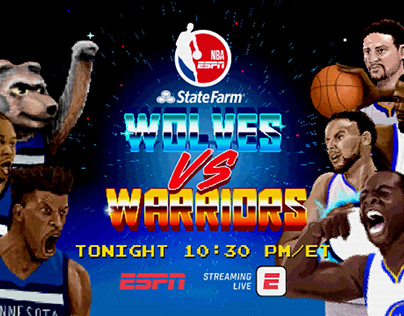 ESPN - 16BIT WARRIORS VS. WOLVES