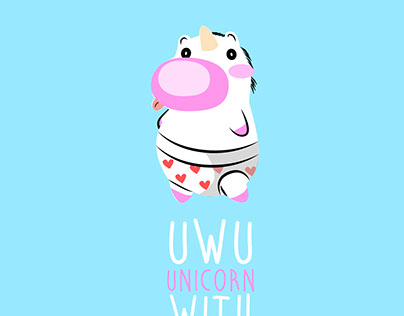Uwu - unicorn with underpants-