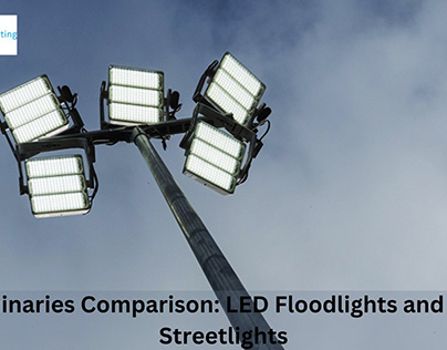 Comparison LED Floodlights & LED Streetlights
