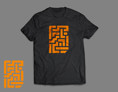 T shirt design maze style