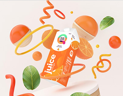Quik Juice | Logo | Packaging | Branding | 3D logo