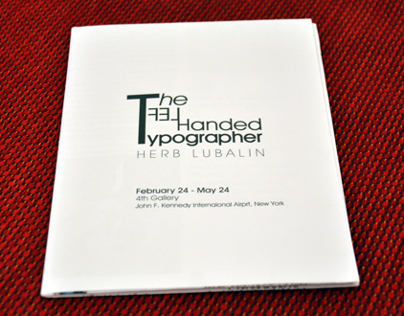 The Left Handed Typographer (Exhibition Catalogue)